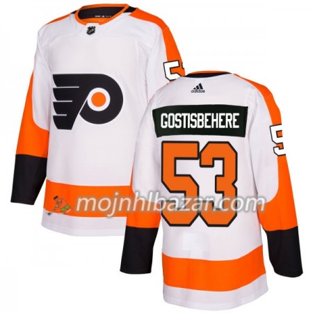 Dresovi Philadelphia Flyers Shayne Gostisbehere 53 Adidas 2017-2018 Bijela Authentic - Muške